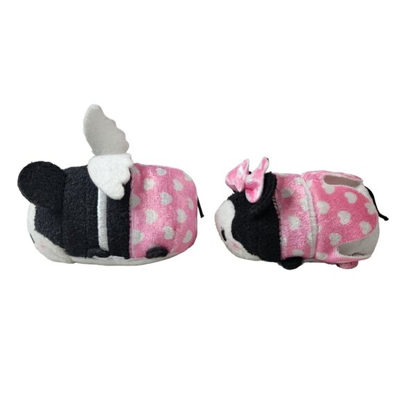 Disney Mickey Minnie Valentine Mini Plush Lot of 2 Cupid Hearts Wings Tsum Tsum - Picture 3 of 9